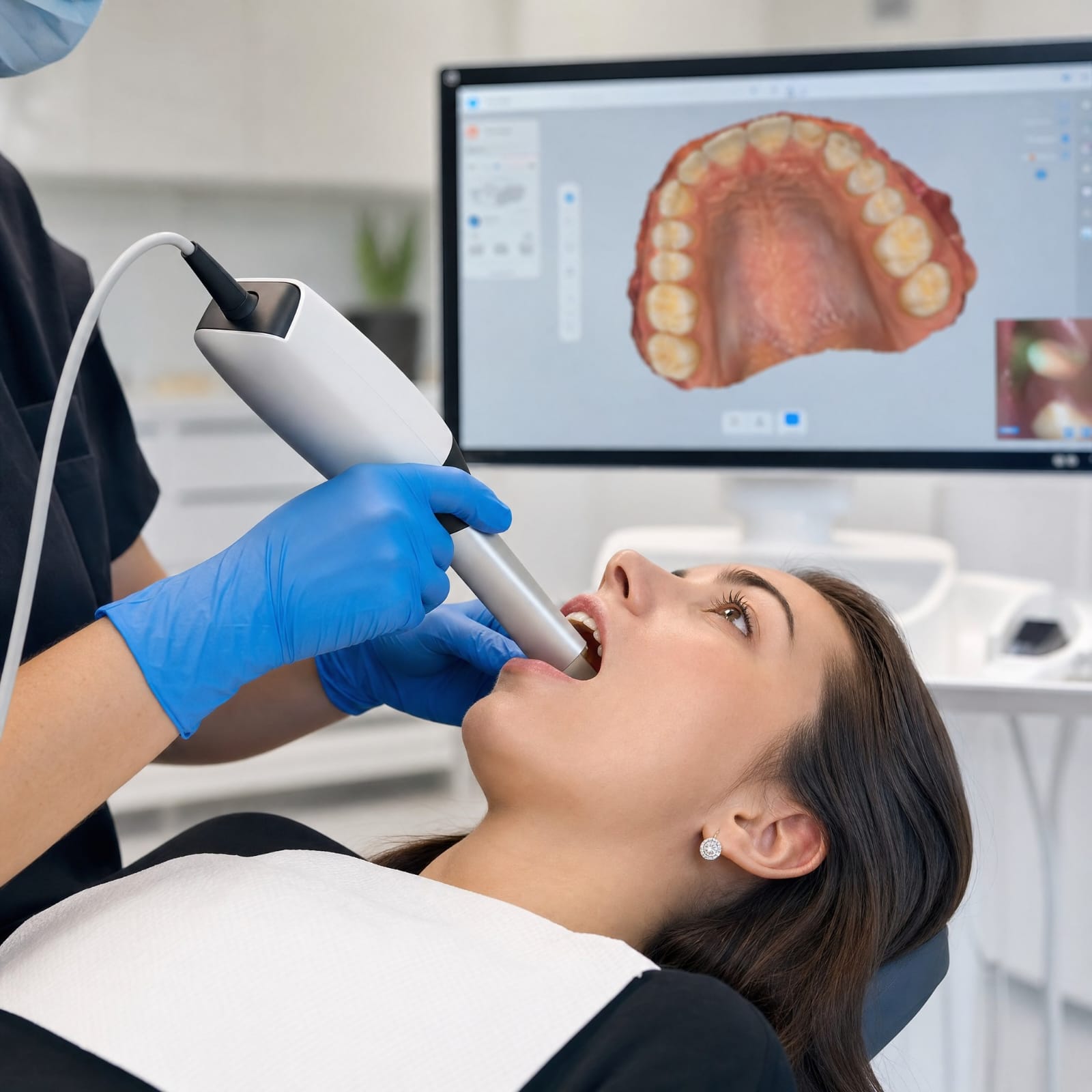 Escáner intraoral digital en clínica dental
